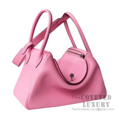 Hermes Lindy Womens Handbags, Pink
