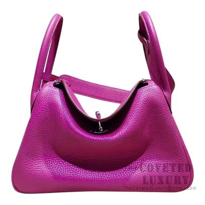 Hermes Lindy 26 Bag L3 Rose Purple Clemence SHW